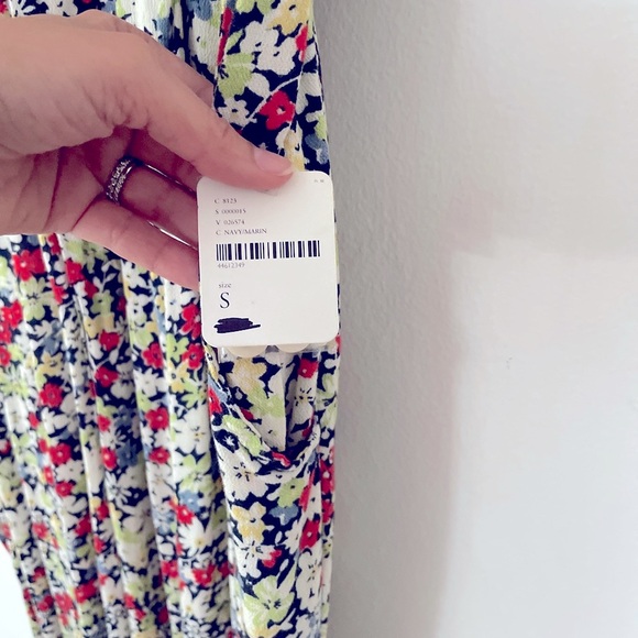 NEW Free People | Ruffle Your Feathers Jumpsuit | Navy Floral | Size Small - Picture 5 of 8